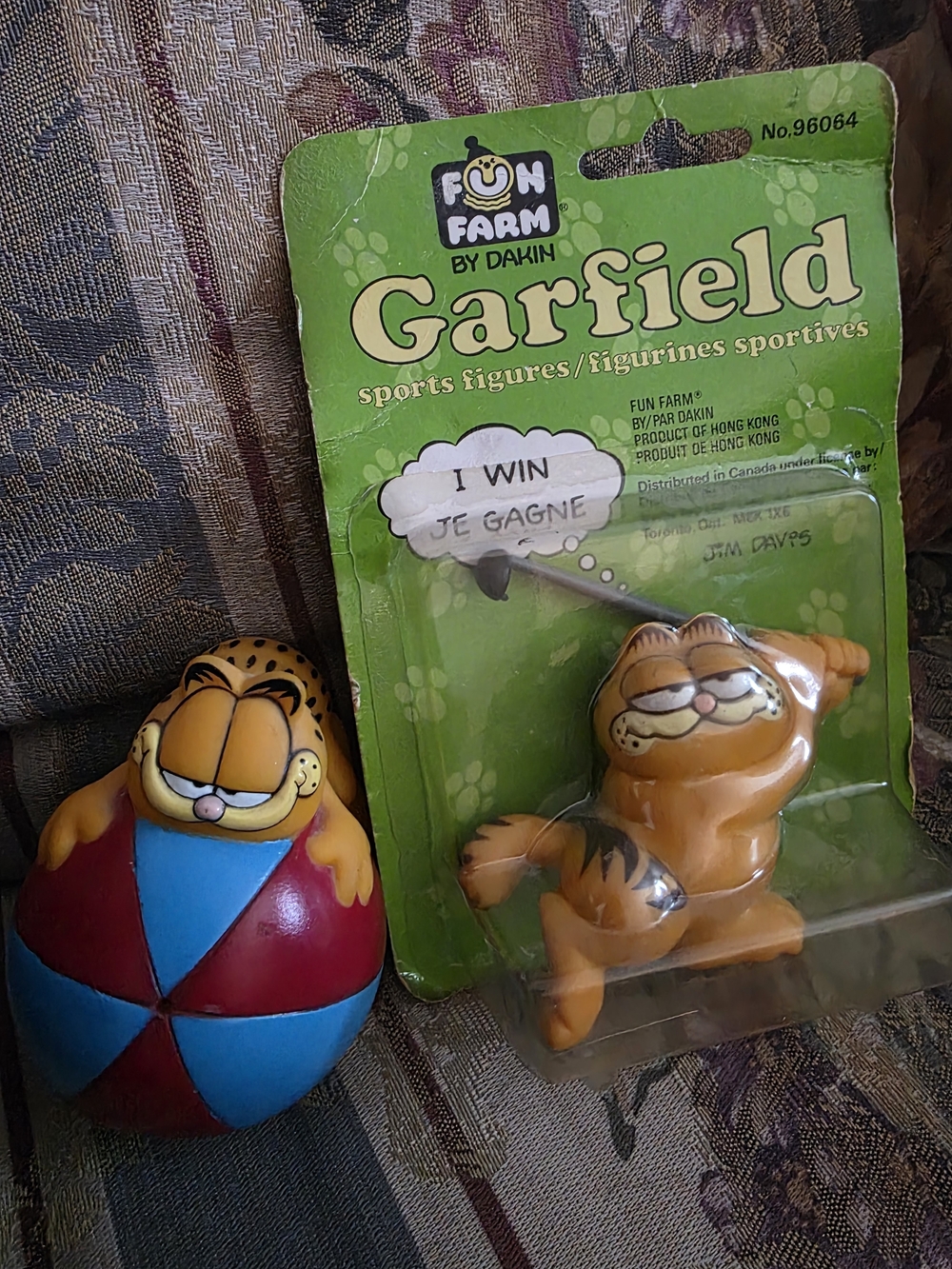 VINTAGE Garfield FIGURES - Garfield Sports Figure